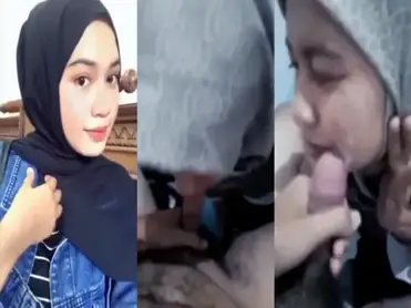 Bokep Hijab Cantik Sepong Crot di Muka poster